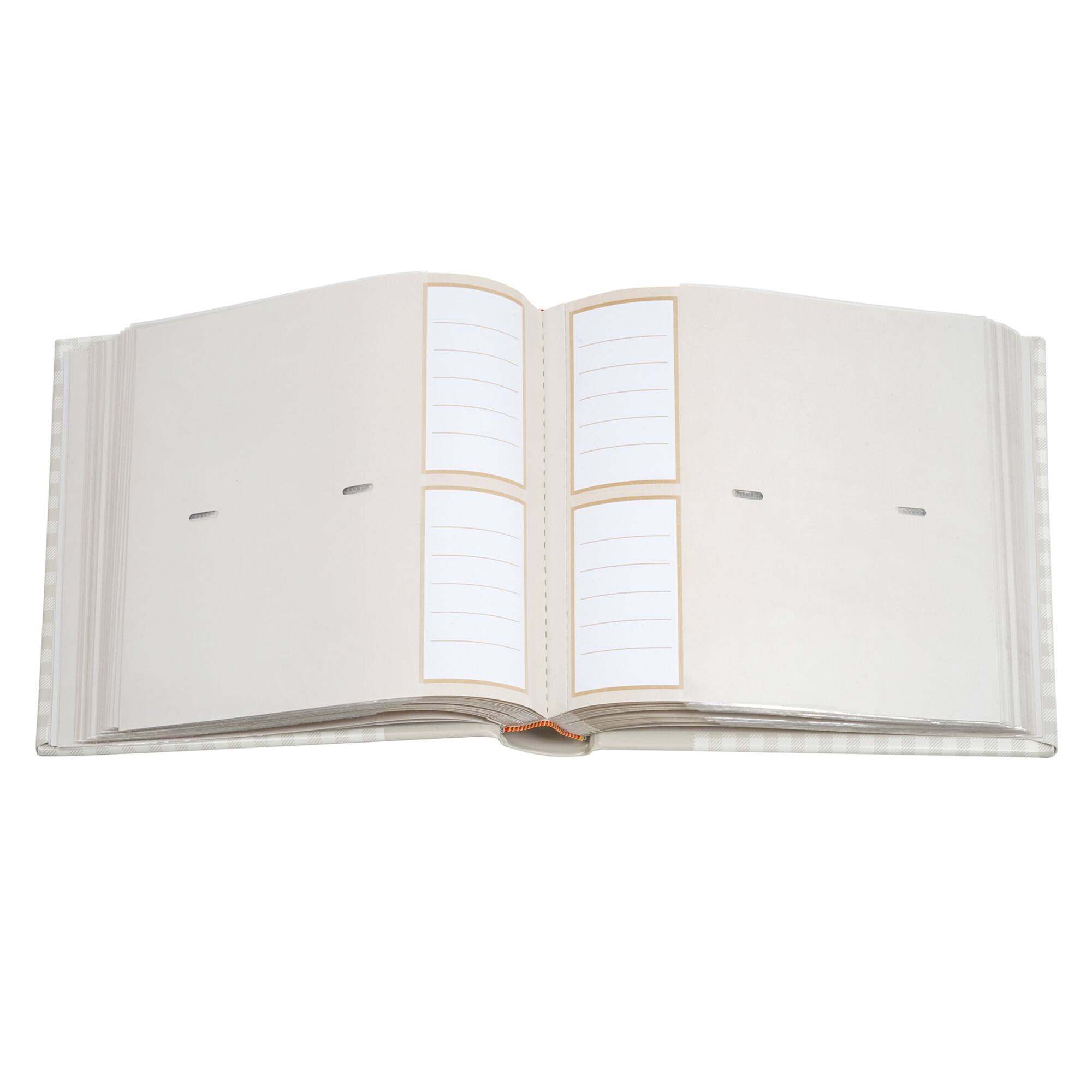6 Pack: Gray Gingham 2-Up Photo Album by Recollections™